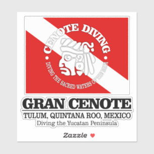 Gran Cenote (beste Höhlen) Aufkleber