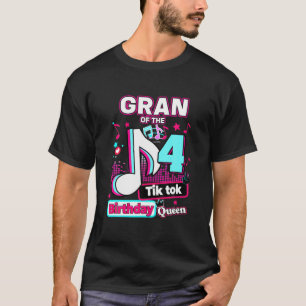 Gran Musical Birthday Queen 4 Jahre alt T-Shirt