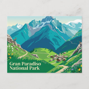 Gran Paradiso Nationalpark Italien Postkarte