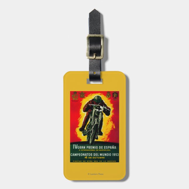 Gran Premio de Espana Vintage PosterEurope Gepäckanhänger (Vorderseite vertikal)