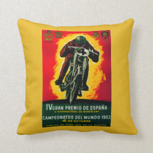 Gran Premio de Espana Vintage PosterEurope Kissen