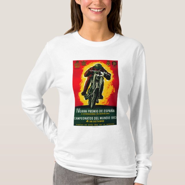 Gran Premio de Espana Vintage PosterEurope T-Shirt (Vorderseite)
