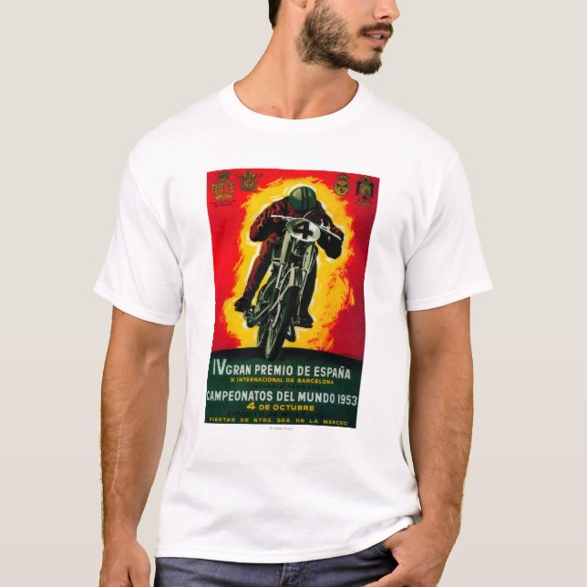 Gran Premio de Espana Vintage PosterEurope T-Shirt (Vorderseite)