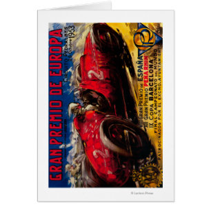 Gran Premio De Europa Poster Vintage Europe
