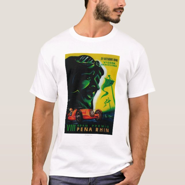 Gran Premio Pena Rhin Vintages PosterEurope T-Shirt (Vorderseite)