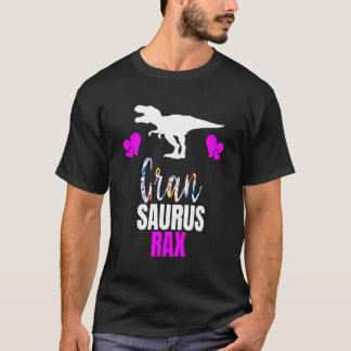 Gran Saurus Rex Nanasaurus Grandma Mutter Day Bi T-Shirt