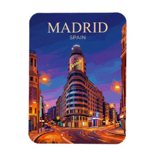 Gran Vía Spanien Magnet