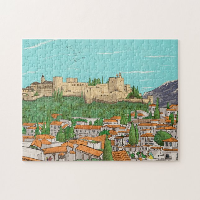Granada Cityview Spanien Landschaftsbild (Horizontal)
