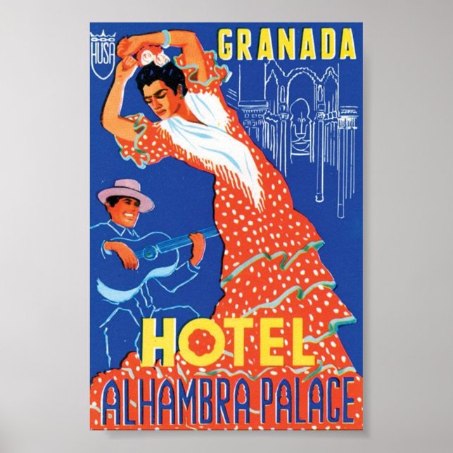 Granada Hotel Alhambra Palace Poster (Vorne)