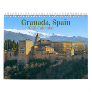 Granada, Spanien - Kalender 2026