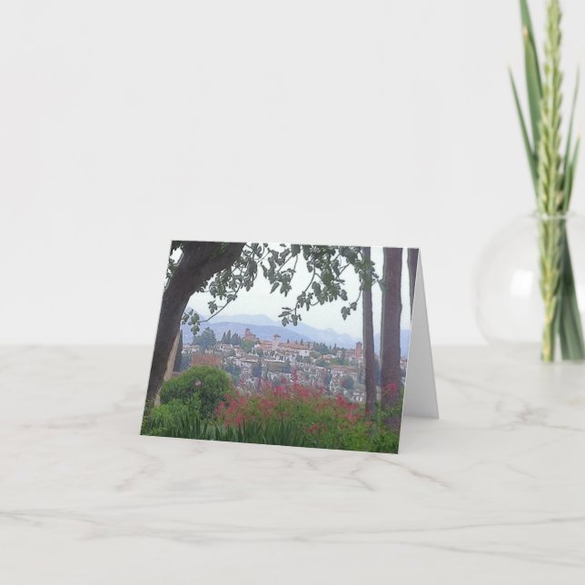 Granada, Spanien Karte (Vorderseite)