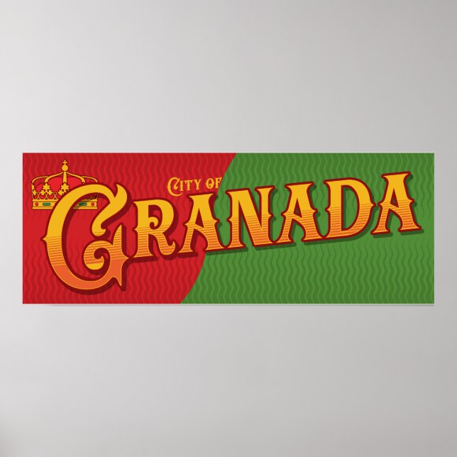 Granada Spanien Poster (Vorne)