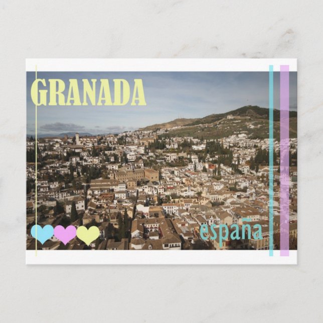 Granada Spanien Postkarte (Vorderseite)