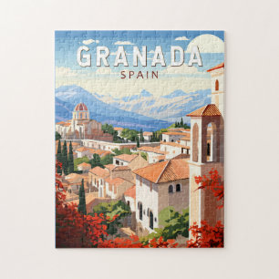 Granada Spanien Reise Kunst Vintage
