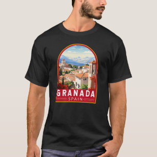 Granada Spanien Reise Kunst Vintage T-Shirt