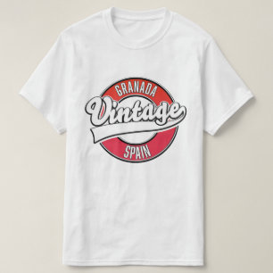 Granada Spanien Vintage Style Logo T-Shirt