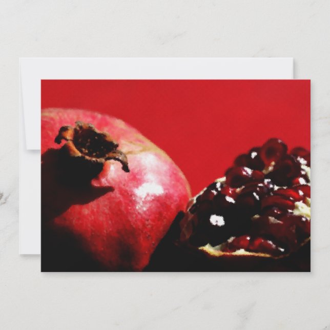 Granatäpfel auf Rot (Vorderseite)