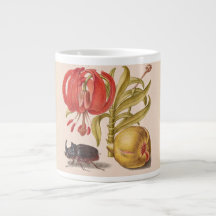 Granatapfel, Blume, Obst und Rhinozeros