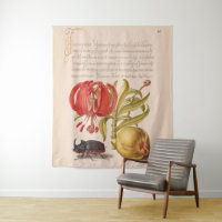 Granatapfel, Blume, Obst und Rhinozeros