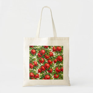 Granatapfel Botanisches Muster Tragetasche