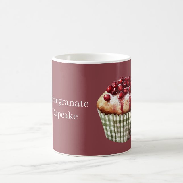Granatapfel-Cupcake Kaffeetasse (Mittel)