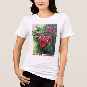 Granatäpfel der Herbsternte von Alfred Fox Tri-Blend Shirt
