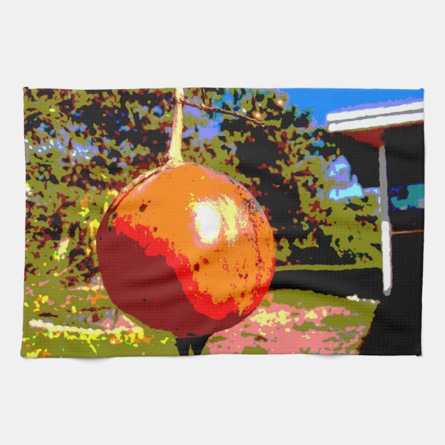 Granatapfel, Florida Sunshine Geschirrtuch (Horizontal)