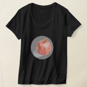 Granatapfel Frucht Retro Food Lover T-Shirt