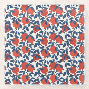 Granatapfel Glasuntersetzer