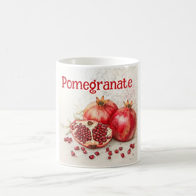 Granatapfel-Kaffeetasse Kaffeetasse (Mittel)