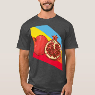 Granatapfel Obst Lebensmittel Vegan Vegetarisch T-Shirt