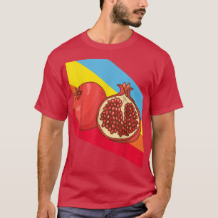 Granatapfel Obst Lebensmittel Vegan Vegetarisch T-Shirt