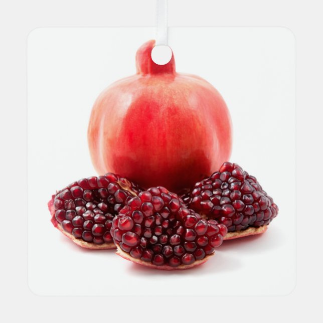 Granatapfel Ornament Aus Metall (Vorderseite)