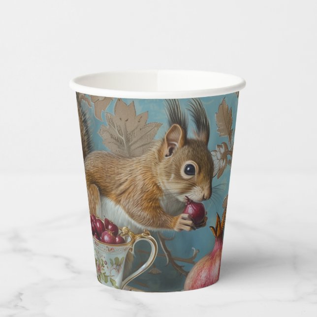 Granatapfel - Papiergruppen Größe 236 ml Papiercup Pappbecher (Links)