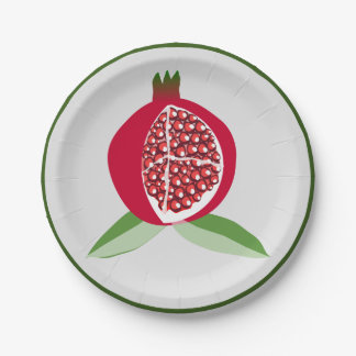 Granatapfel Pappteller