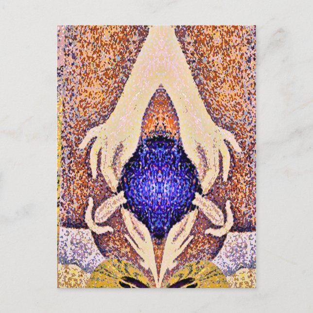 Granatapfel Postkarte (Vorderseite)