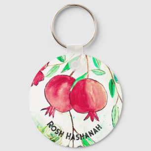 Granatapfel Rosch ha-Schana Frucht Schana Tova Schlüsselanhänger
