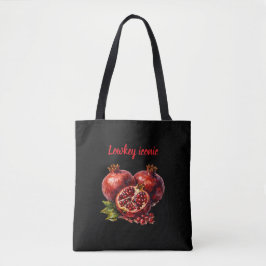 Granatapfel Rot Reich Ölmalerei Ästhetisch Elegant Tasche