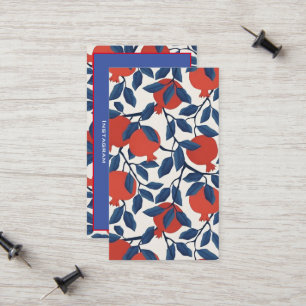 Granatapfel Telefonnummerkarte