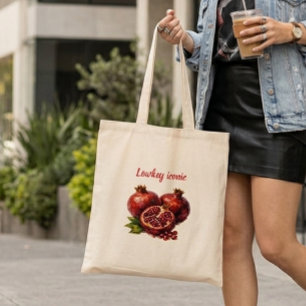 Granatapfel Trendig Viral Stylo Ästhetisch Elegant Tragetasche