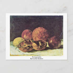Granatäpfel von Courbet Gustave Postkarte
