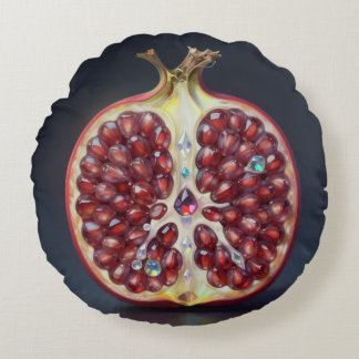 Granatapfel – Wertvolle Frucht für Gesundheit Rundes Kissen