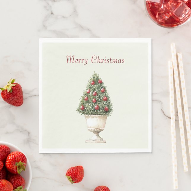 Granatapfelbaum Weihnachten Serviette (Beispiel)