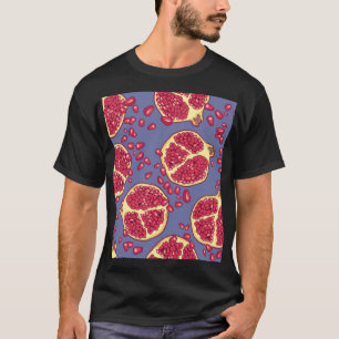 Granatapfelfrucht Nahtloses Muster T-Shirt