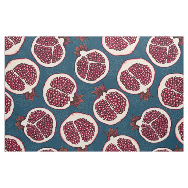 Granatapfelscheiben Stoff (Fat Quarter (45,7 x 55,9 cm))