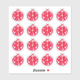 Granatapfelsticker Aufkleber