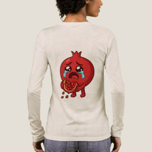 Granatapfelsticker zum Cartoon - Niedliches Obst Tri-Blend Shirt