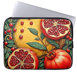 Granate Elegante Kunst, Dichtung und Musik Laptopschutzhülle