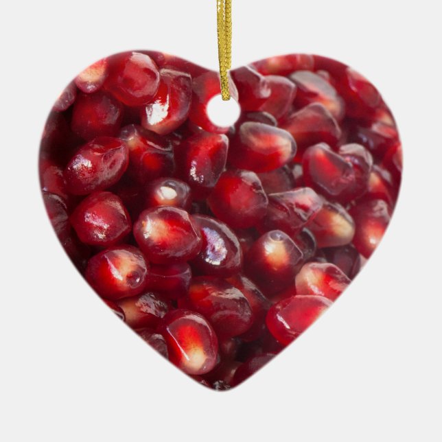 Granatkerne Keramik Ornament (Vorne)