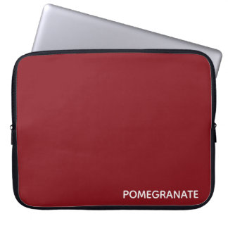 Granatrot - Name Laptopschutzhülle